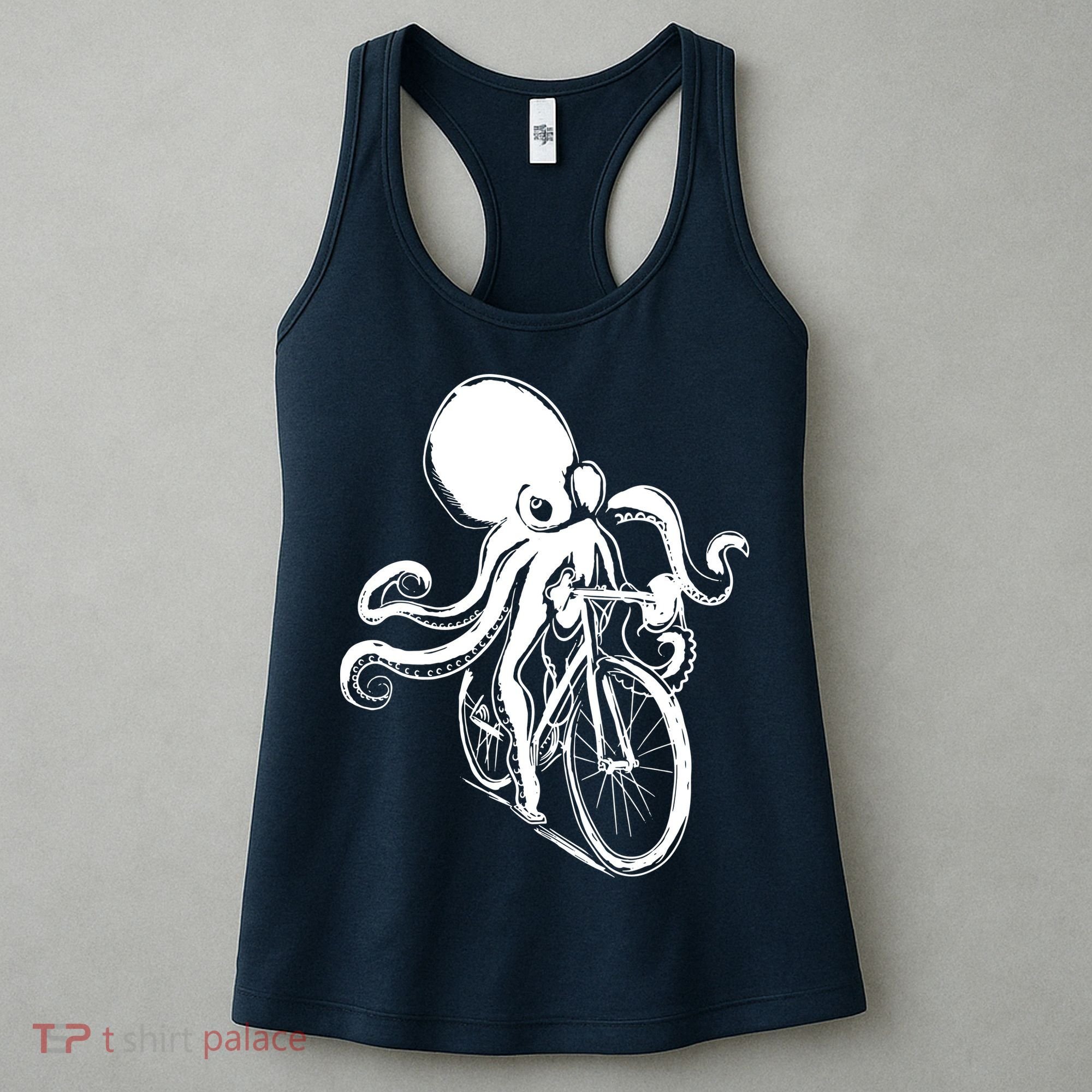 Bicycle Octopus Art Cyclist Women's Tank Top