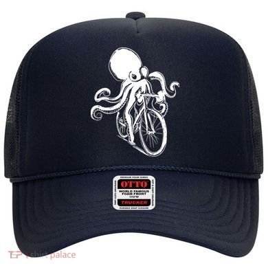 Bicycle Octopus Art Cyclist Hat