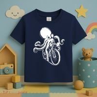 Bicycle Octopus Art Cyclist Toddler T-Shirt thumb 3