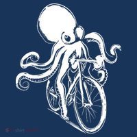 Bicycle Octopus Art Cyclist Women's Long Sleeve Shirt thumb 2