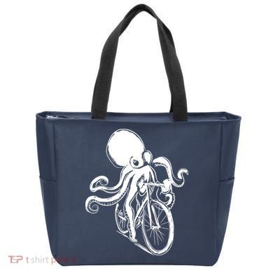 Bicycle Octopus Art Cyclist Tote Bag