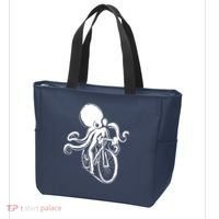 Bicycle Octopus Art Cyclist Tote Bag thumb 3