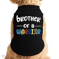 Brother Of A Warrior Autism Awareness Doggie Tank thumb 0