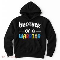 Brother Of A Warrior Autism Awareness Hoodie thumb 0