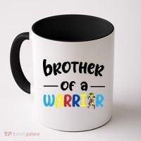 Brother Of A Warrior Autism Awareness Coffee Mug thumb 0