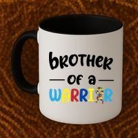 Brother Of A Warrior Autism Awareness Coffee Mug thumb 2