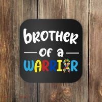 Brother Of A Warrior Autism Awareness Coaster thumb 0