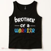 Brother Of A Warrior Autism Awareness Tank Top thumb 2