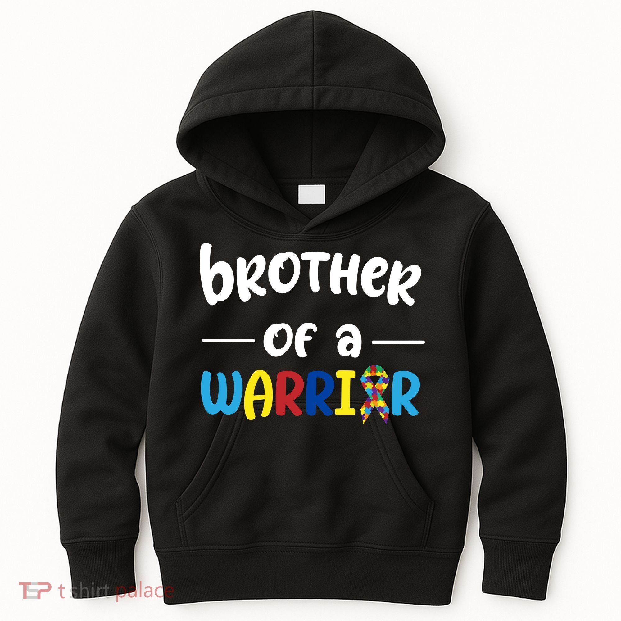 Brother Of A Warrior Autism Awareness Kids Hoodie