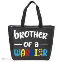 Brother Of A Warrior Autism Awareness Tote Bag thumb 0