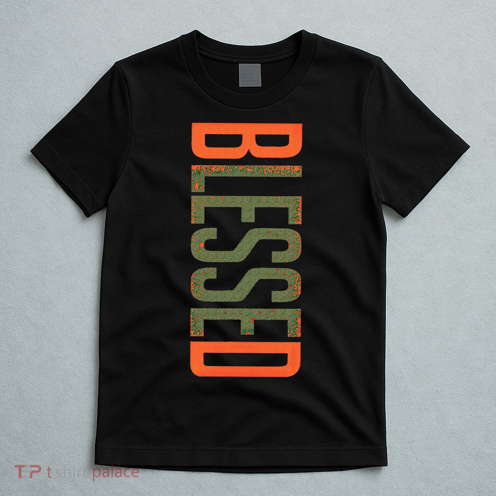 Blessed Olive Army Solar Orange Color Match T-Shirt
