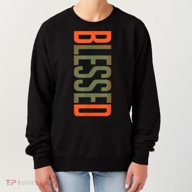 Blessed Olive Army Solar Orange Color Match Women's Sweatshirt