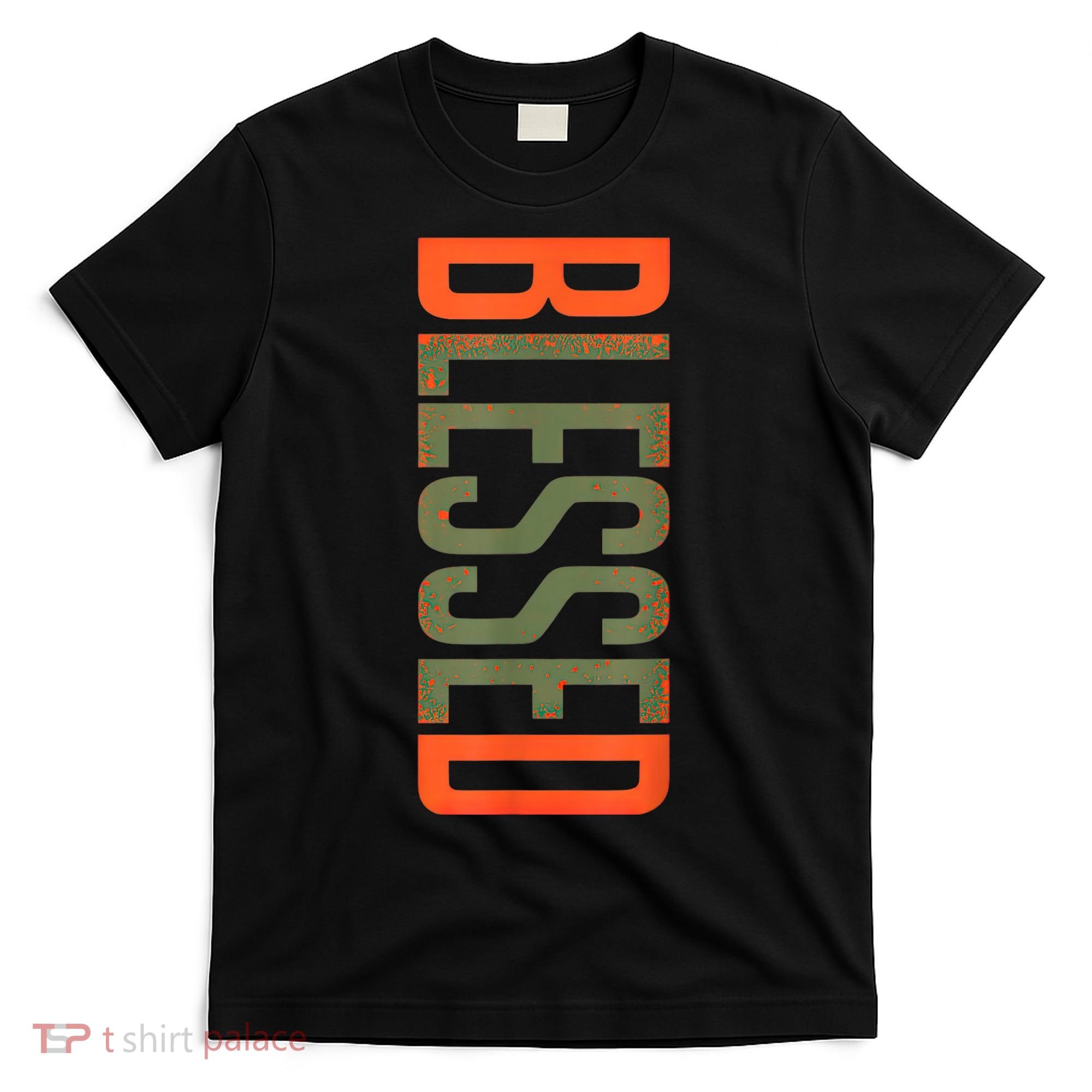 Blessed Olive Army Solar Orange Color Match T-Shirt