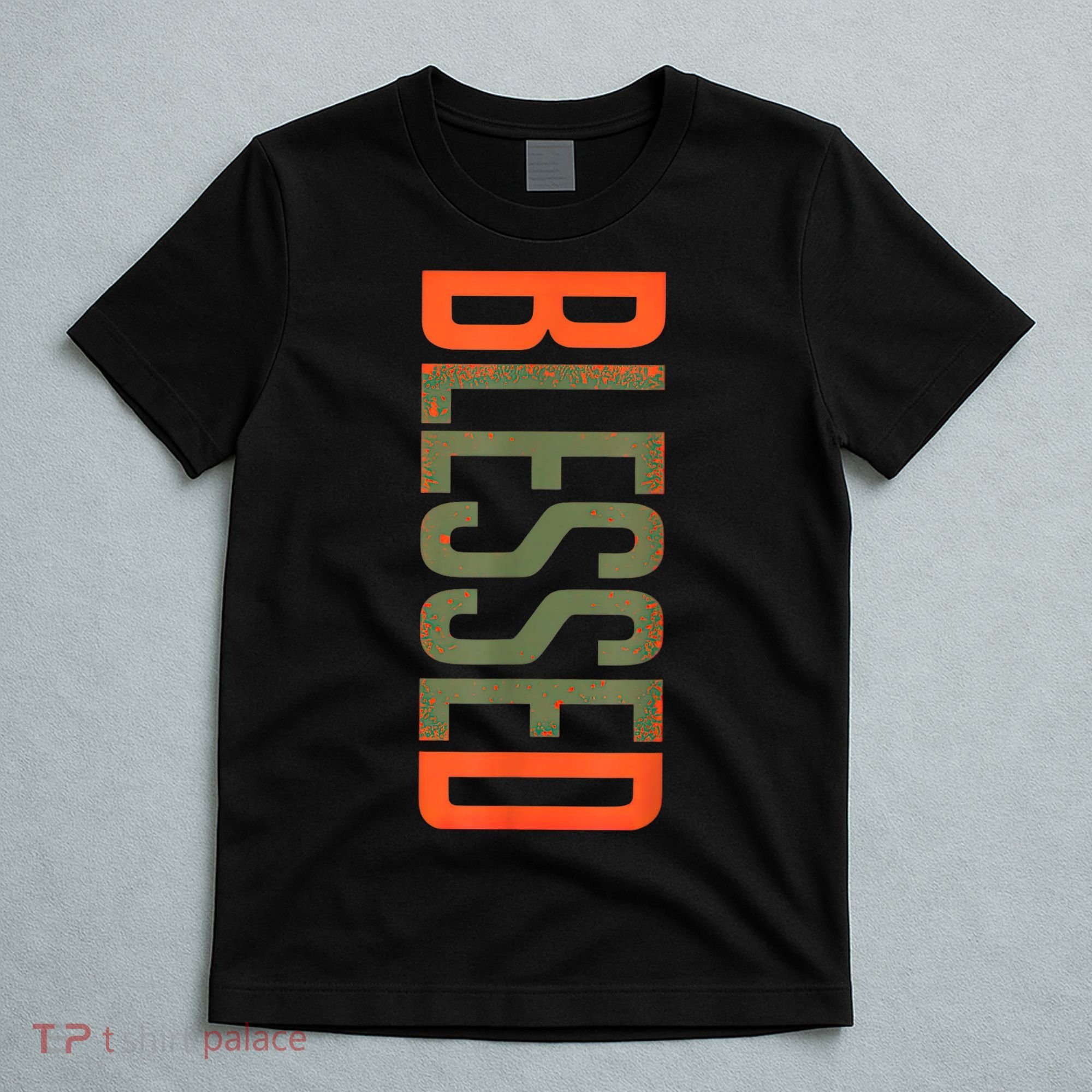 Blessed Olive Army Solar Orange Color Match T-Shirt