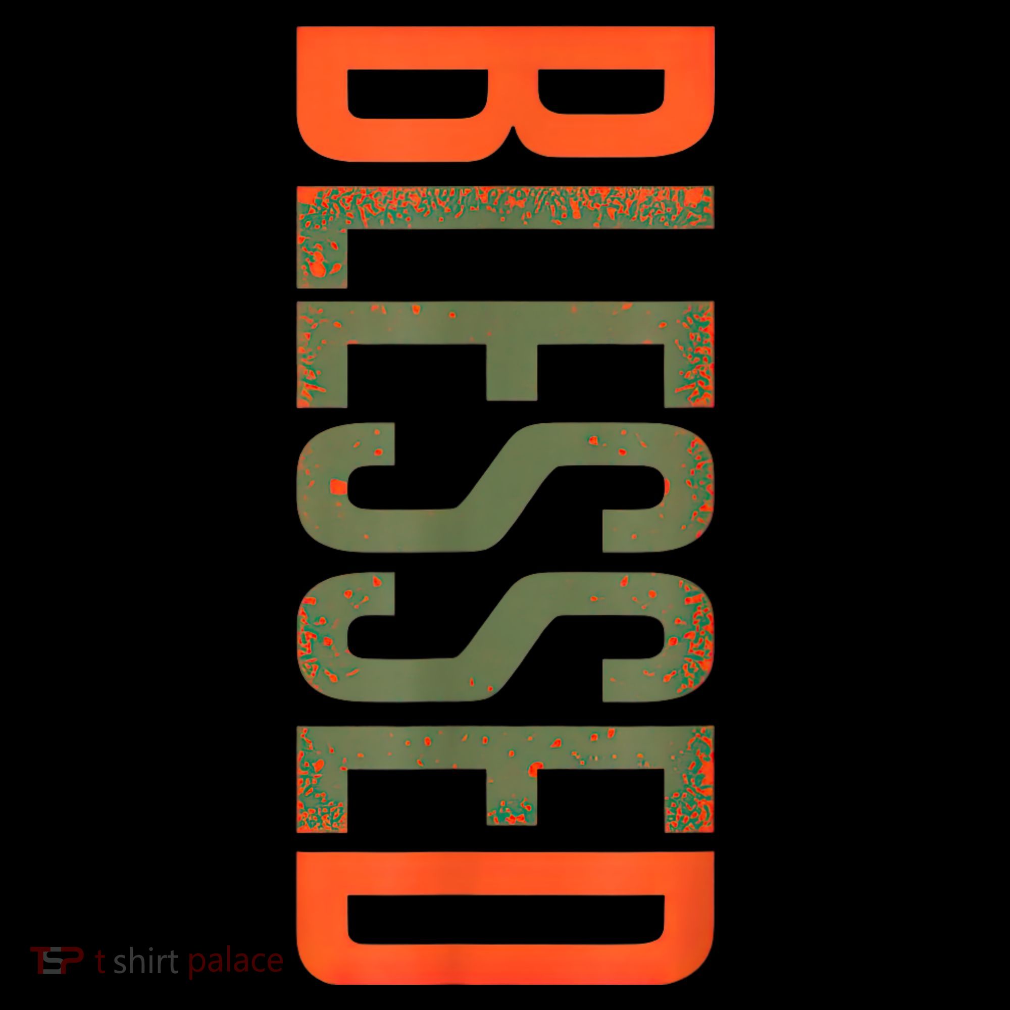 Blessed Olive Army Solar Orange Color Match T-Shirt
