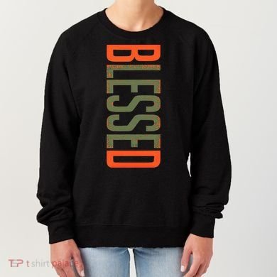 Blessed Olive Army Solar Orange Color Match Women's Sweatshirt