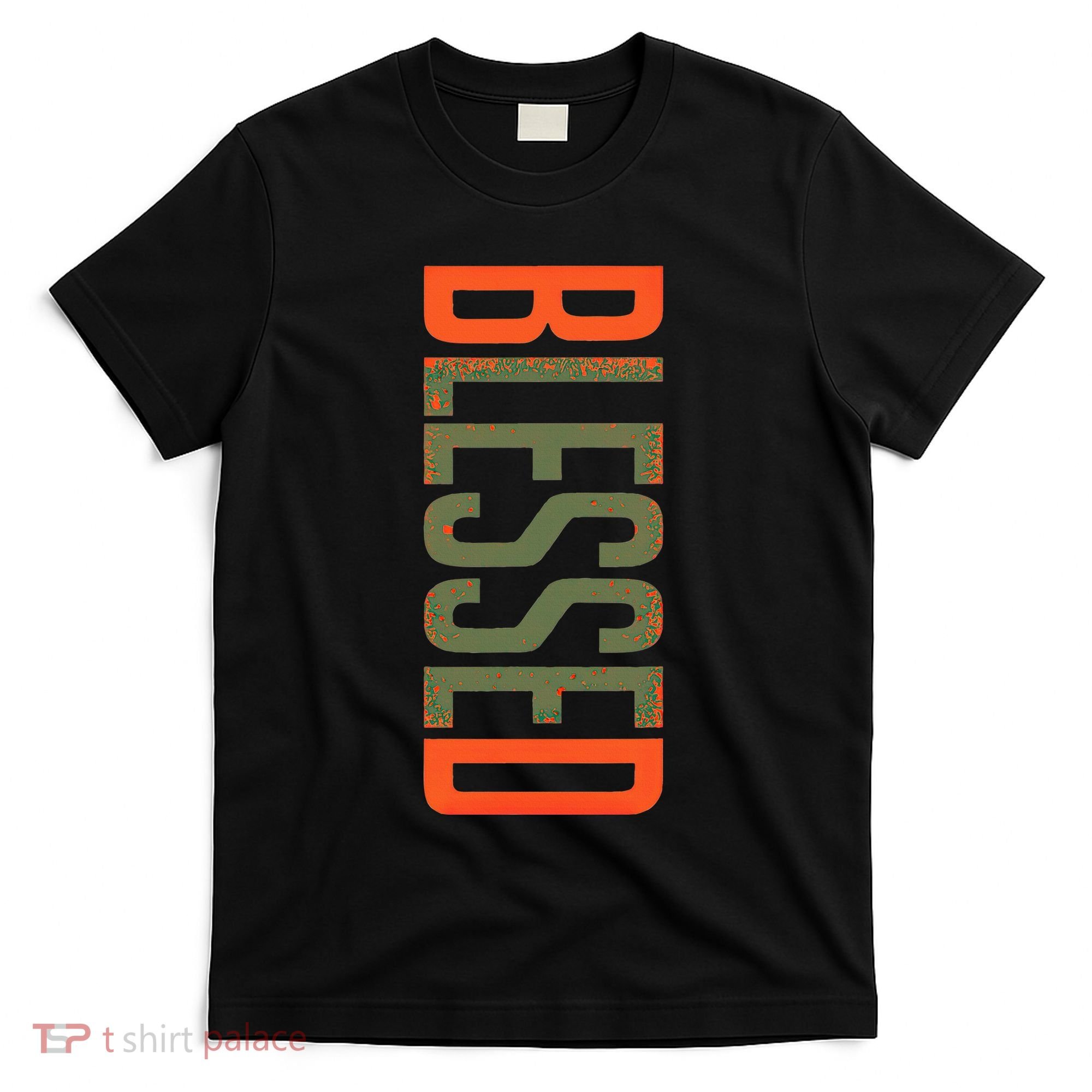 Blessed Olive Army Solar Orange Color Match T-Shirt