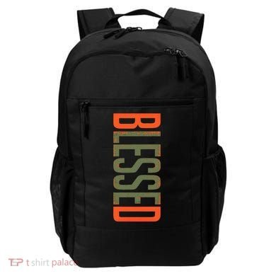 Blessed Olive Army Solar Orange Color Match Backpack