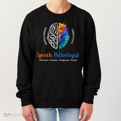 Brain Of A Speech Pathologist Speech Language Therapy Women's Sweatshirt