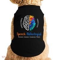 Brain Of A Speech Pathologist Speech Language Therapy Doggie Tank thumb 0