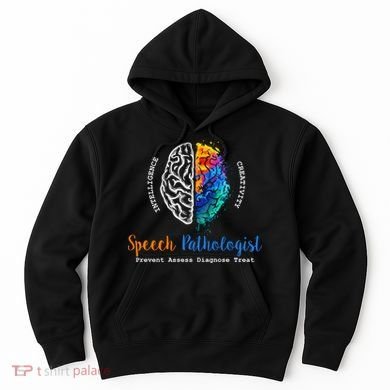 Brain Of A Speech Pathologist Speech Language Therapy Hoodie