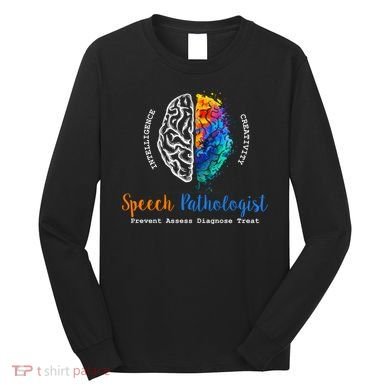 Brain Of A Speech Pathologist Speech Language Therapy Long Sleeve Shirt