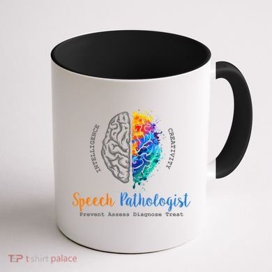 Brain Of A Speech Pathologist Speech Language Therapy Coffee Mug back