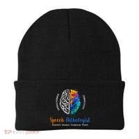 Brain Of A Speech Pathologist Speech Language Therapy Beanie thumb 0