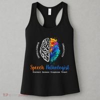 Brain Of A Speech Pathologist Speech Language Therapy Women's Tank Top thumb 3