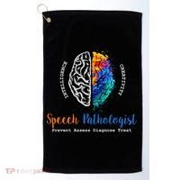 Brain Of A Speech Pathologist Speech Language Therapy Golf Towel thumb 0