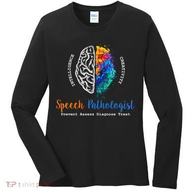 Brain Of A Speech Pathologist Speech Language Therapy Women's Long Sleeve Shirt