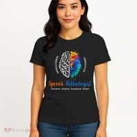 Brain Of A Speech Pathologist Speech Language Therapy Women's T-Shirt thumb 4