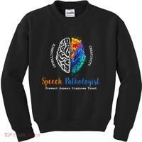 Brain Of A Speech Pathologist Speech Language Therapy Kids Sweatshirt thumb 0