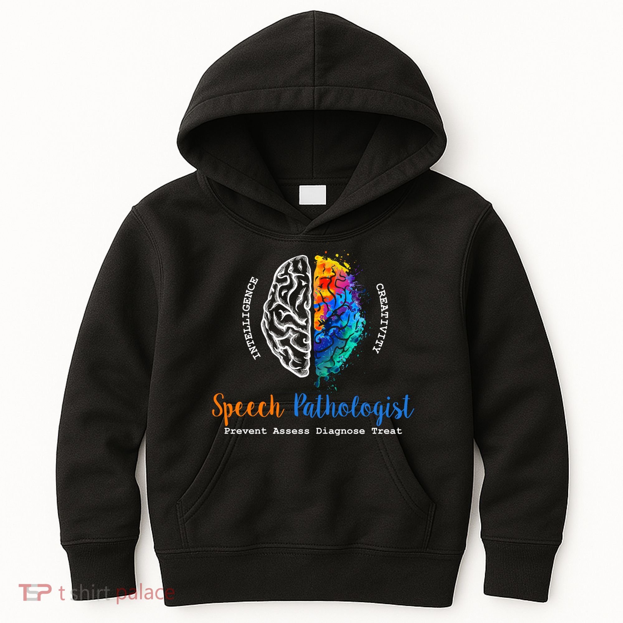 Brain Of A Speech Pathologist Speech Language Therapy Kids Hoodie