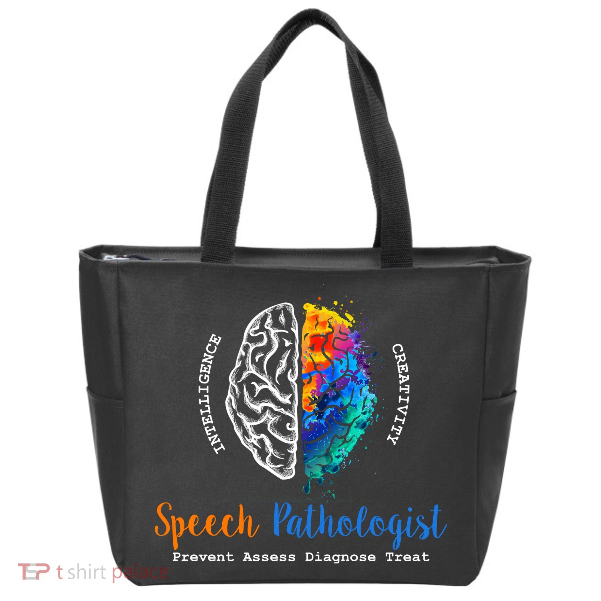 Brain Of A Speech Pathologist Speech Language Therapy Tote Bag