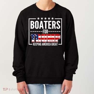 Boaters For Trump Keeping American Great Women's Sweatshirt