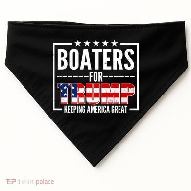 Boaters For Trump Keeping American Great USA-Made Doggie Bandana