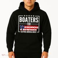 Boaters For Trump Keeping American Great Hoodie thumb 2