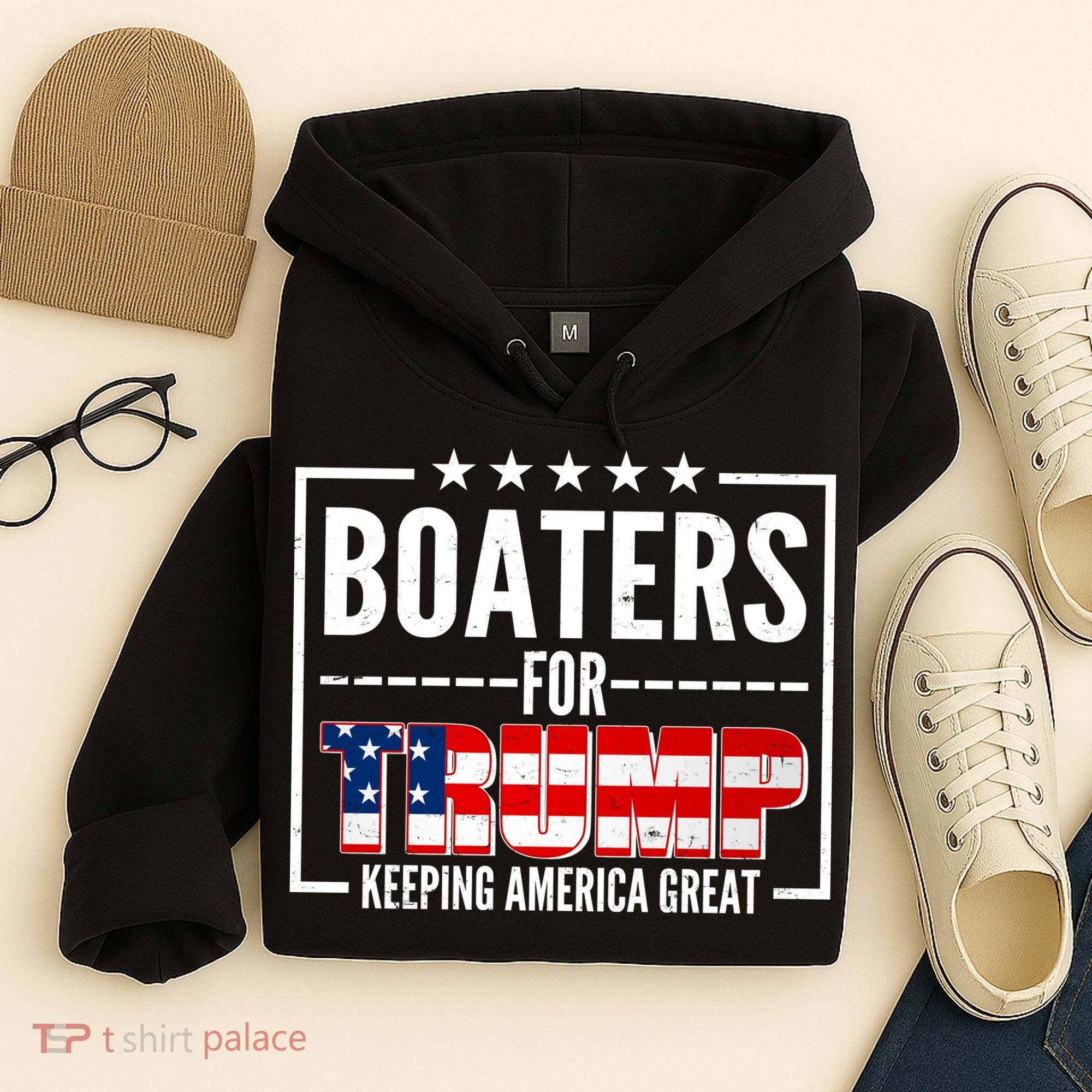 Boaters For Trump Keeping American Great Hoodie
