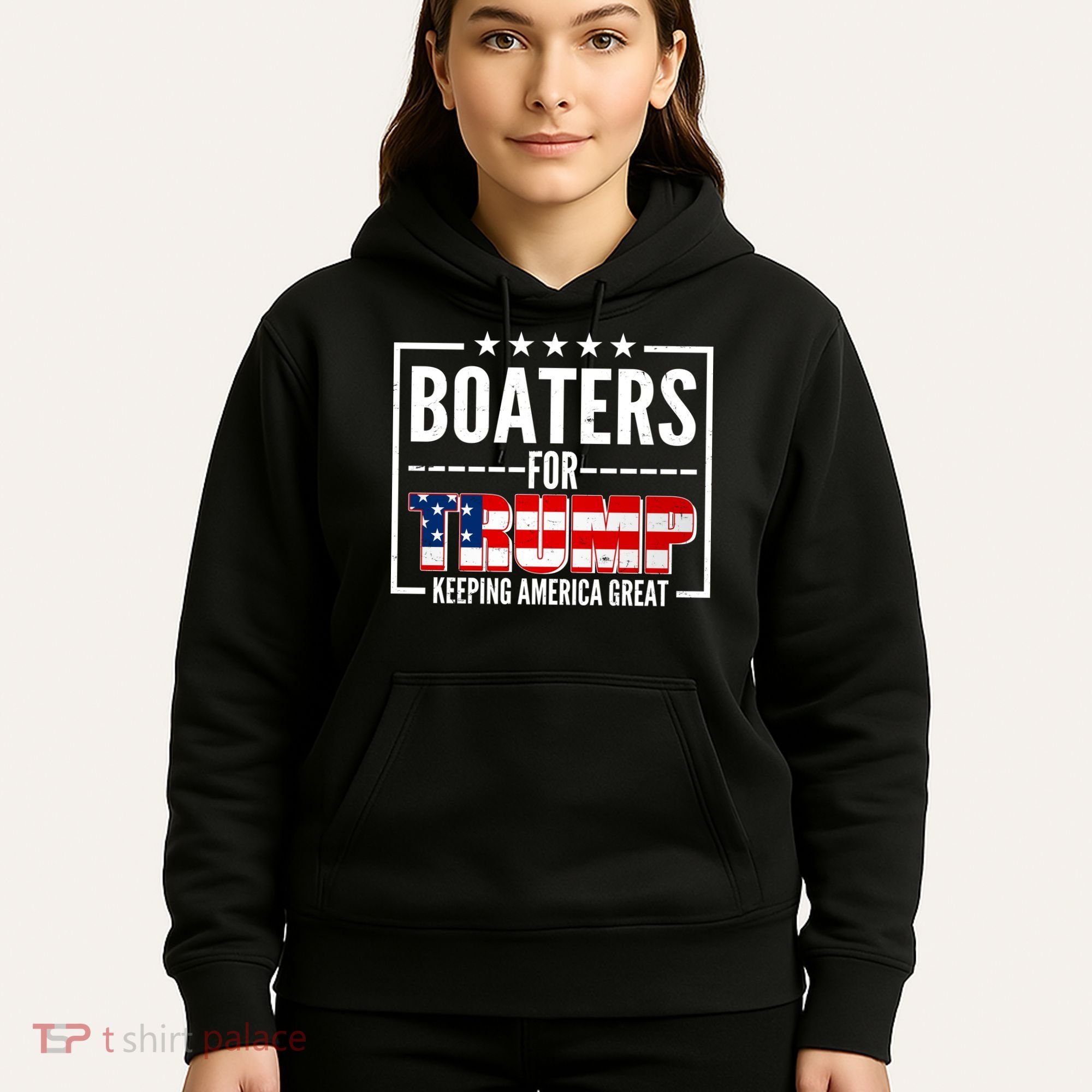Boaters For Trump Keeping American Great Hoodie