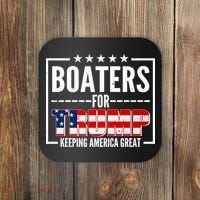 Boaters For Trump Keeping American Great Coaster thumb 0
