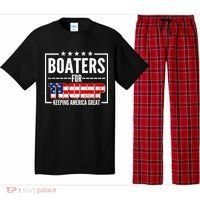 Boaters For Trump Keeping American Great Pajama Set thumb 0