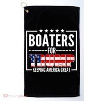 Boaters For Trump Keeping American Great Golf Towel thumb 0