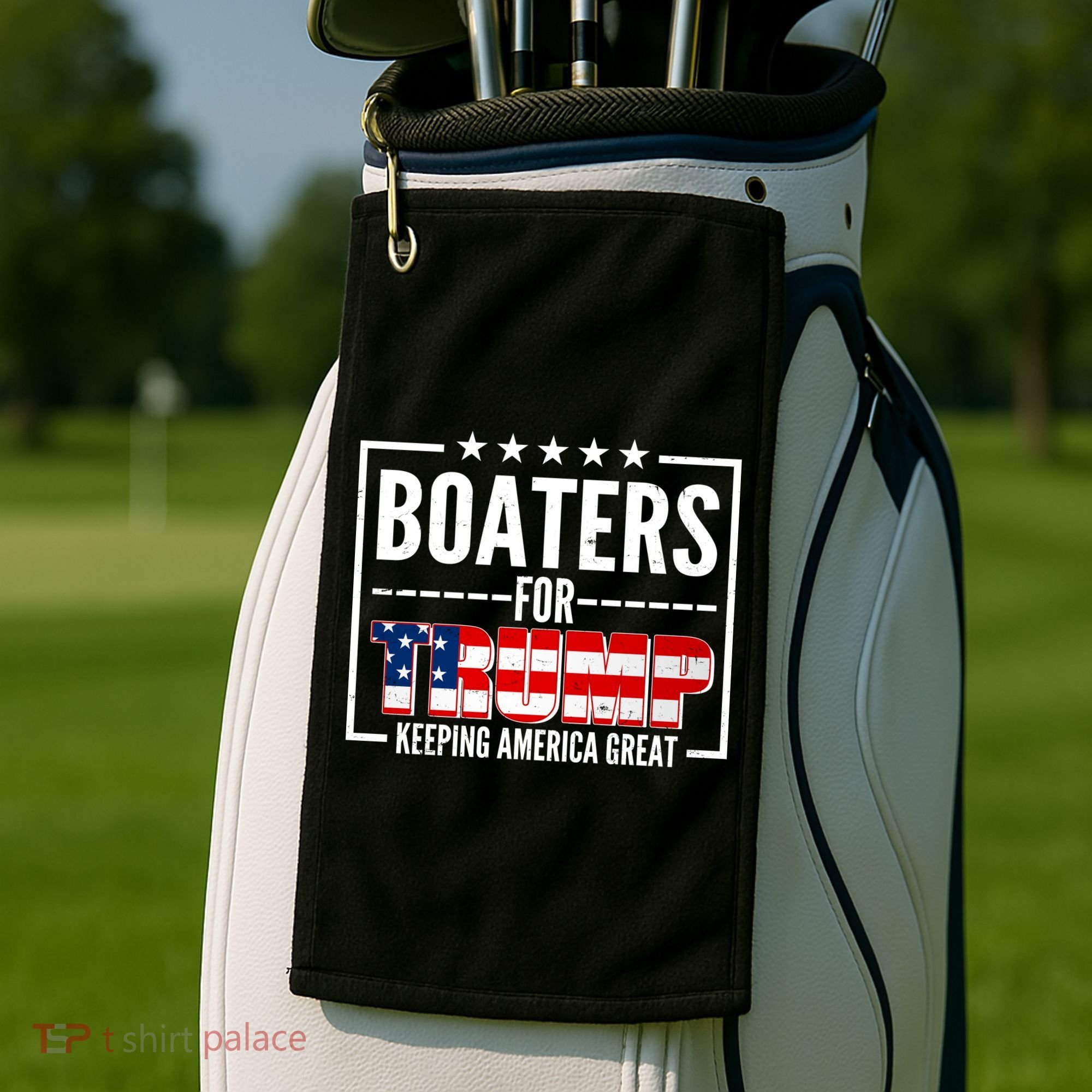 Boaters For Trump Keeping American Great Golf Towel