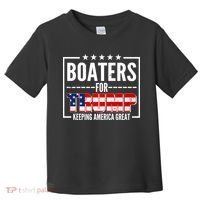 Boaters For Trump Keeping American Great Toddler T-Shirt thumb 0