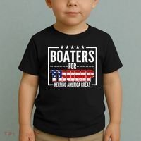 Boaters For Trump Keeping American Great Toddler T-Shirt thumb 2