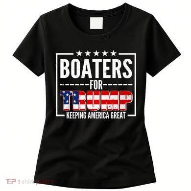 Boaters For Trump Keeping American Great Women's T-Shirt