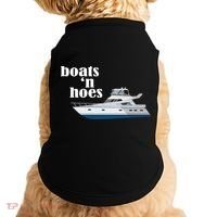 Boats N Hoes Funny Boating Doggie Tank thumb 0