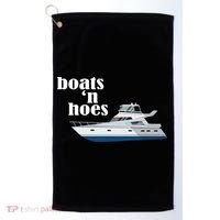 Boats N Hoes Funny Boating Golf Towel thumb 0