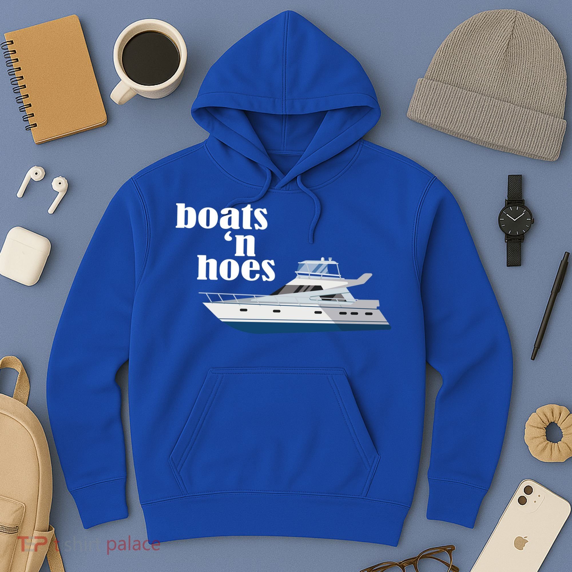 Boats N Hoes Funny Boating Hoodie